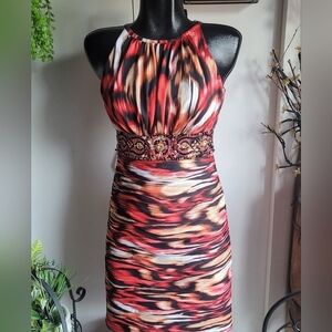 JS Boutique Bodycon Ruched Halter Dress 4